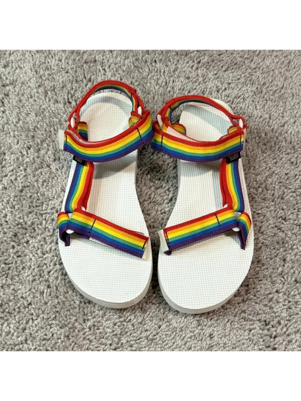 Teva Original Universal Rainbow Pride Platform Sandals Women’s Size 7